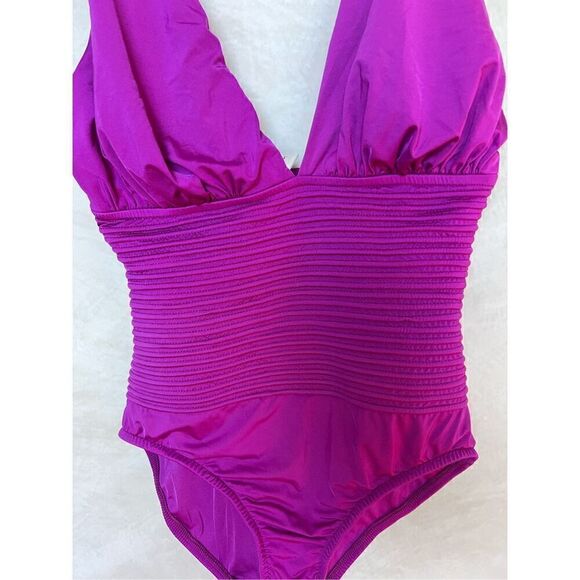 Purple One Piece Swimsuit - Picture 2 of 5